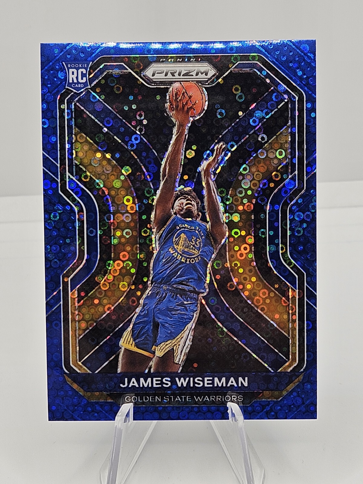 2020  Panini #268 James Wiseman Prizm Fast Break Blue /175