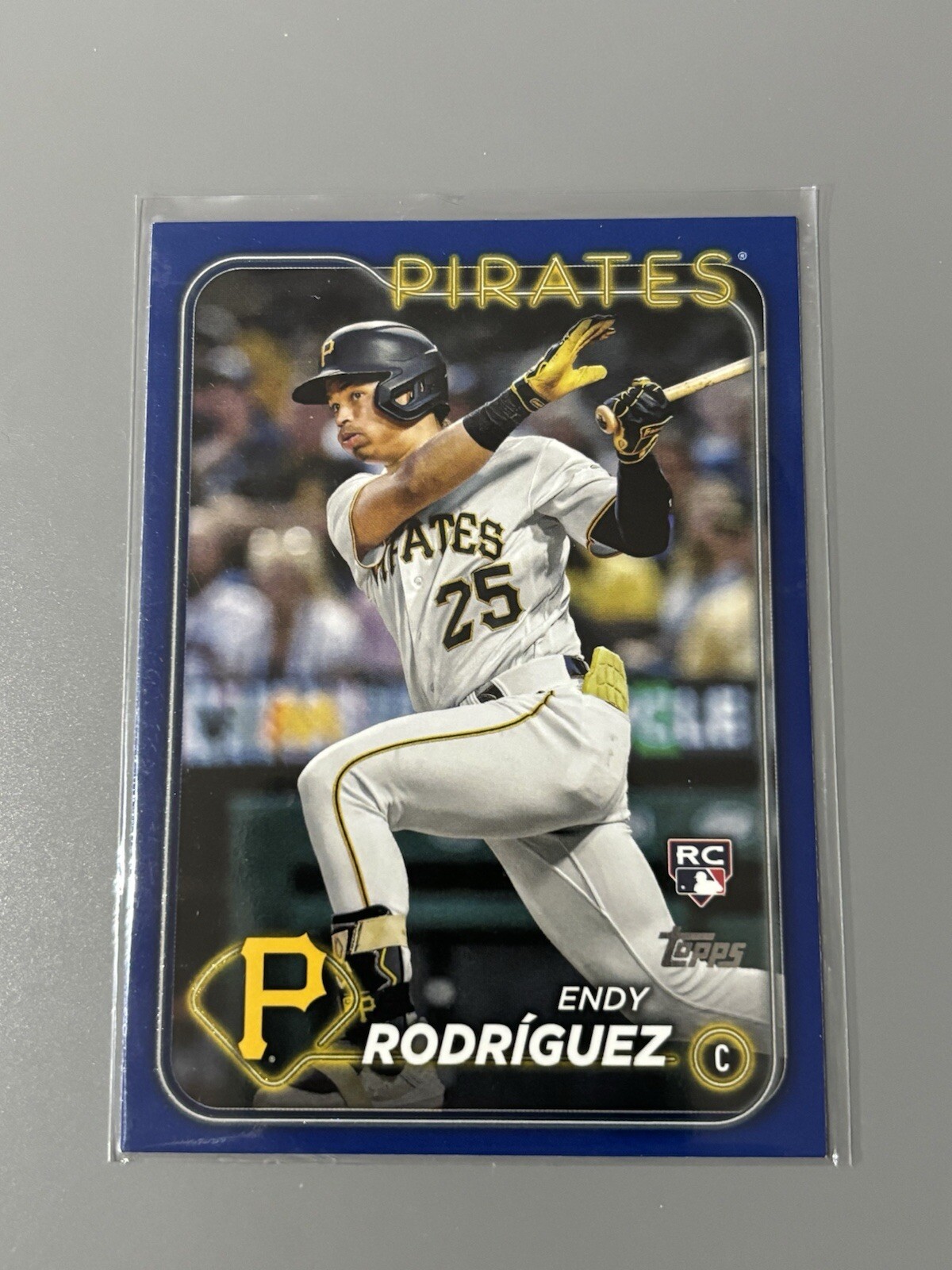 2024 Topps Series 1 - Royal Blue #3 Endy Rodriguez (RC). Pittsburgh Pirates