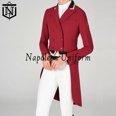 New Maroon Regency Vest rum Costanza Women's Competition Tailcoat Quick  Shipping