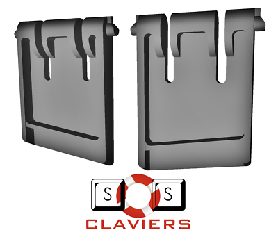Pieds De Rechange Pour Clavier Sans Fil Logitech Wave - Lot De Supports