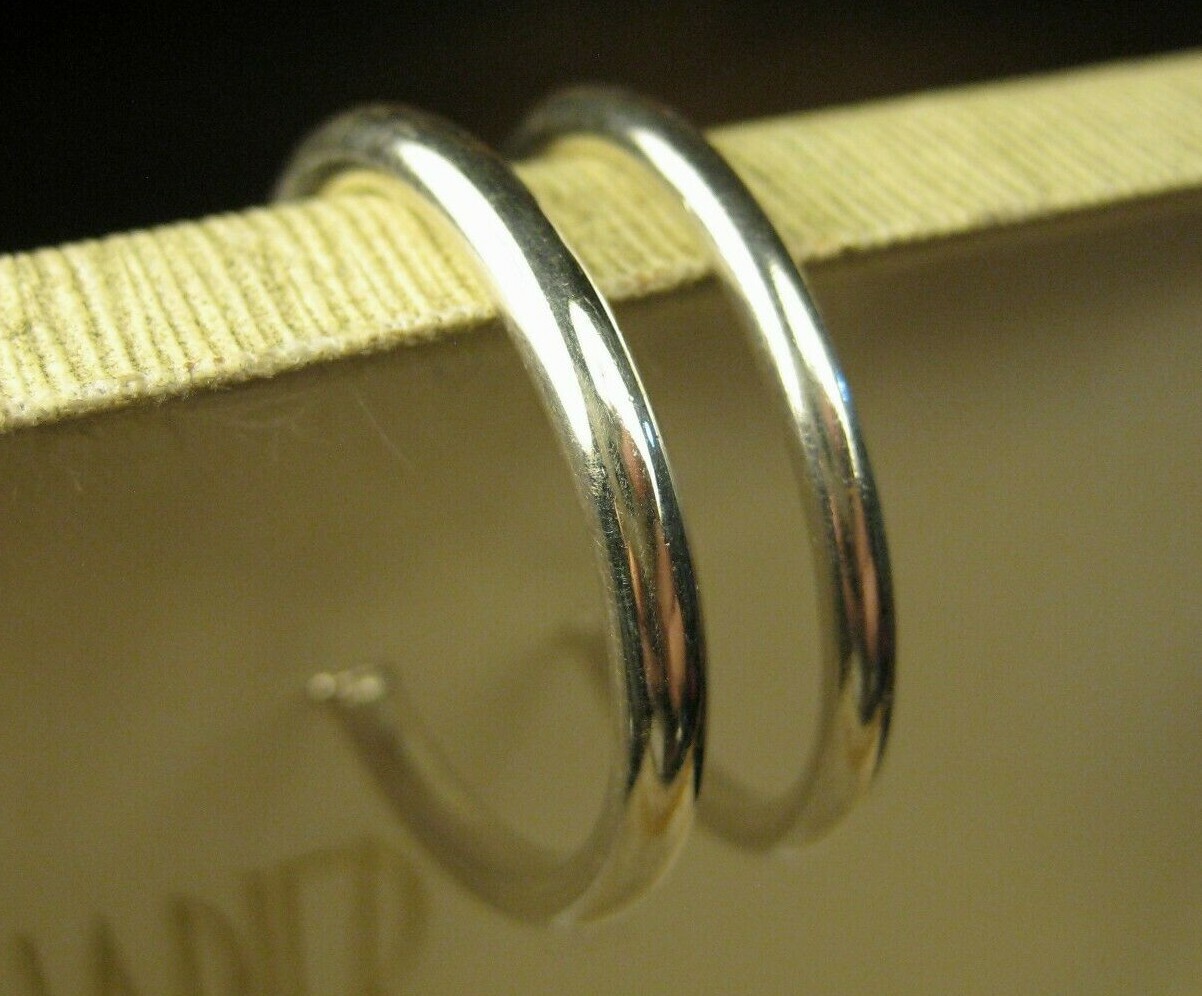 Heavy Women's Small Solid Sterling Silver Polishe… - image 2