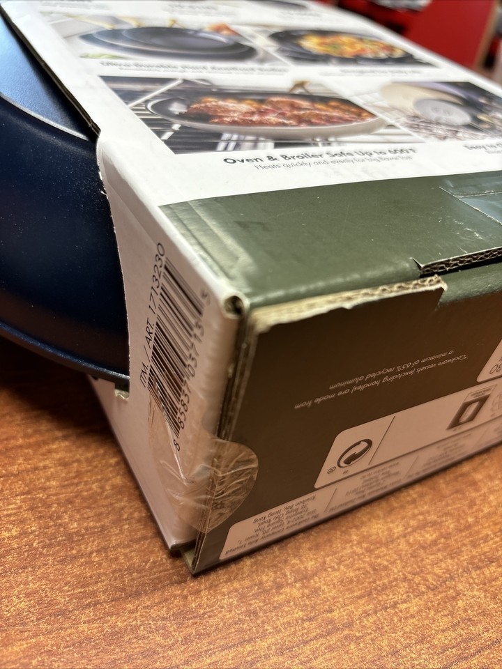 GreenPan Jewel 3Piece Hard Anodized Ceramic NonStick Skillet Set NEW