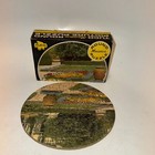 Vintage 1960's Tuco Round Miniature Puzzles 6" Beautiful Gardens Over 55 Pieces