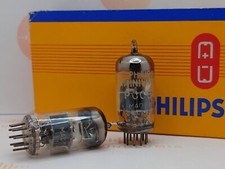 2x Philips PCC88 7DJ8 D-getter Matched Pair -...