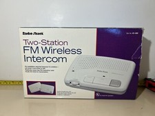 Radio Shack Two-Station FM Wireless Intercom Pair Set Model 43-486 Never Used 