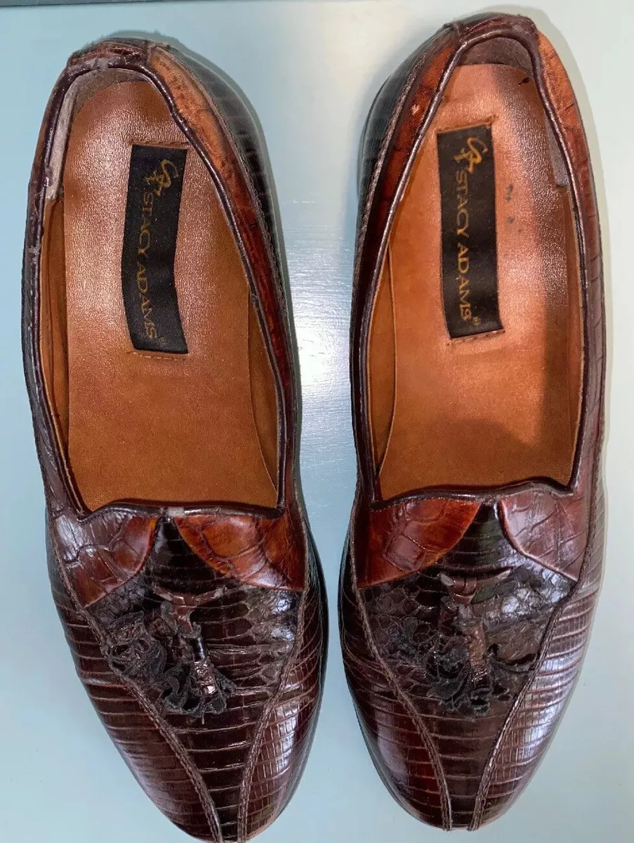 Stacy adams sale genuine snakeskin shoes