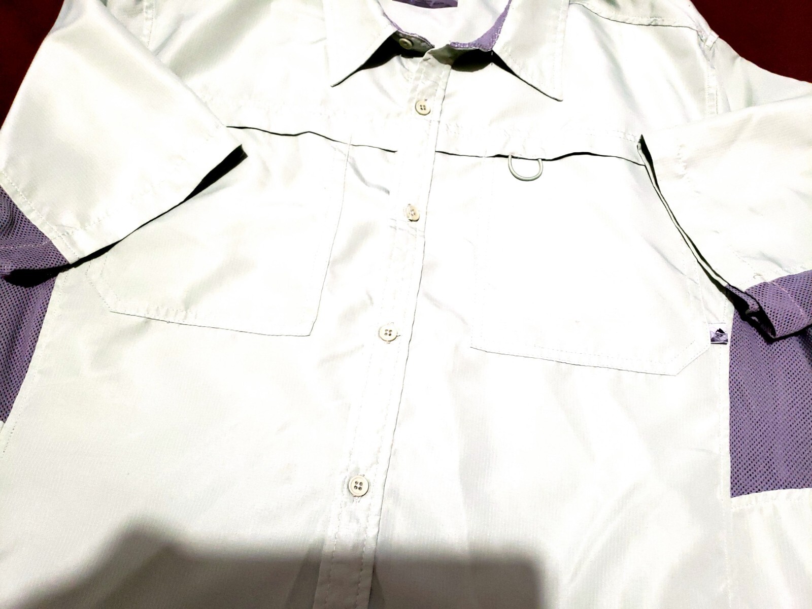 Ocean Coast Vented Fishing Shirt Mens large Mint gree… Gem