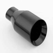 Black Exhaust Tip 2-14 In 4 Out 304 Stainless Steel Angle Cut Dual Wall 7 L Black Exhaust Tip 2-14 In 4 Out 304 Stainless Steel Angle Cut Dual Wall 7 L