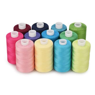 12 Colors All Purposes Cotton Quilting Thread for Piecing Sewing Appliqué Emb...