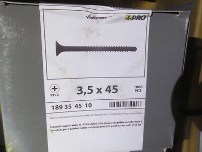 SWG Rigipsschrauben  Ø 3,5x45mm PH 1000Stk Bohrspitze / H2BReg3