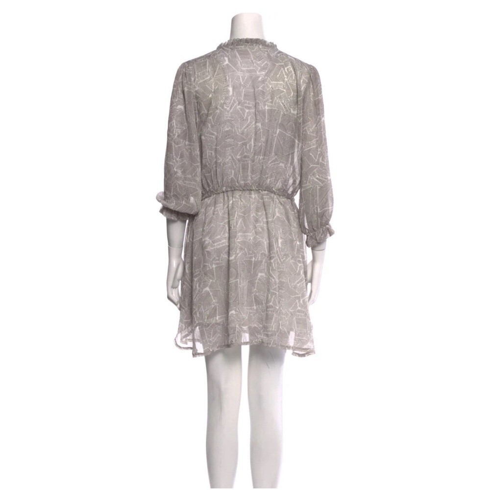 Anine Bing Printed Dress Blouson Grey Women Small image 3