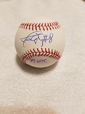 JAVY LOPEZ ATLANTA BRAVES SIGNED RAWLINGS OMLB BASEBALL W/COA & INSC