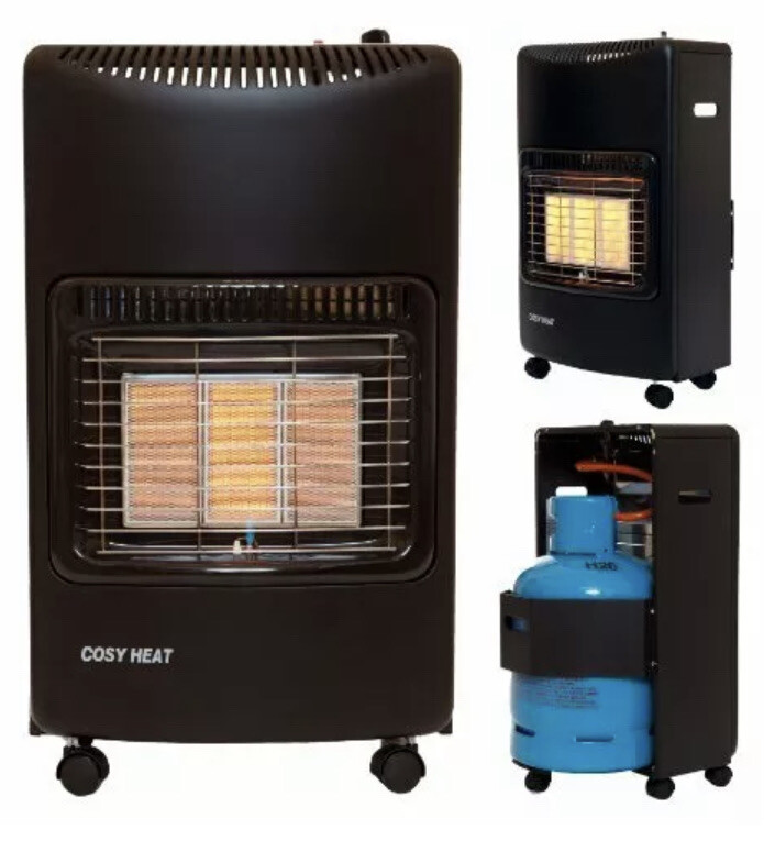4.2kW Portable Butane Gas Space Heater & Irish Regulator CALOR