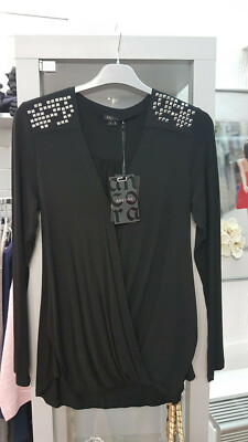 Ancora Tunika-Shirt Veronika schwarz  92% Viskose,8% Elasthan Gr. 38/40  (B347)