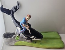 Happy Toes Swim Fin Diver Guy with Killer Whale Heather Goldminc Rare Brand New 