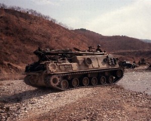 1986 US Army M88A1 Tank Armored Recovery Vehicle South Korea 8x10 Photo