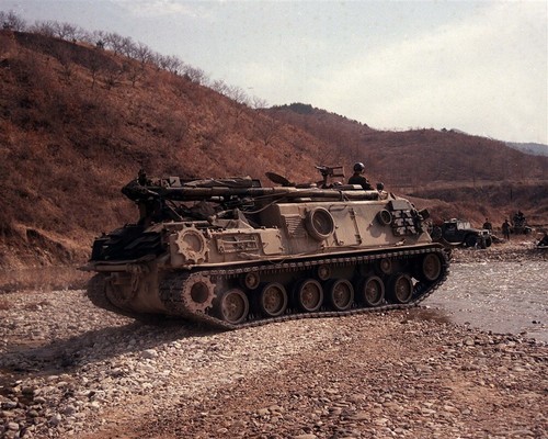 1986 US Army M88A1 Tank Armored Recovery Vehicle South Korea 8x10 Photo