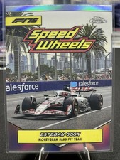 2025 Topps Chrome Formula 1 F1 1975 Speed Wheels REFRACTOR 75-HF1 Esteban Ocon