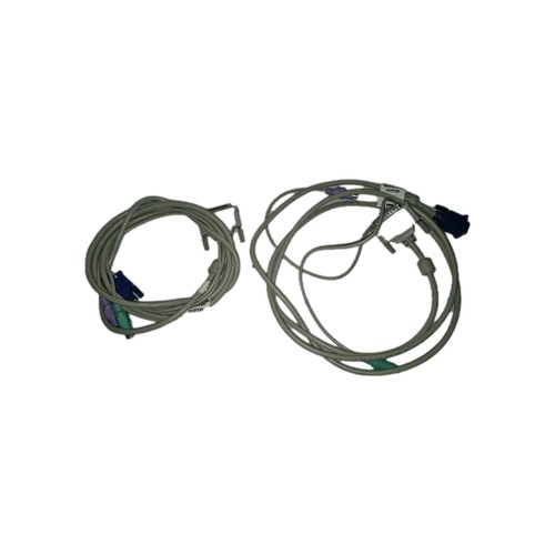 2x Raritan CCPT20 KVM PS/2 Cable DB25M HD15M PS/2 DIN6Mx2 MasterConsole MX4 Used