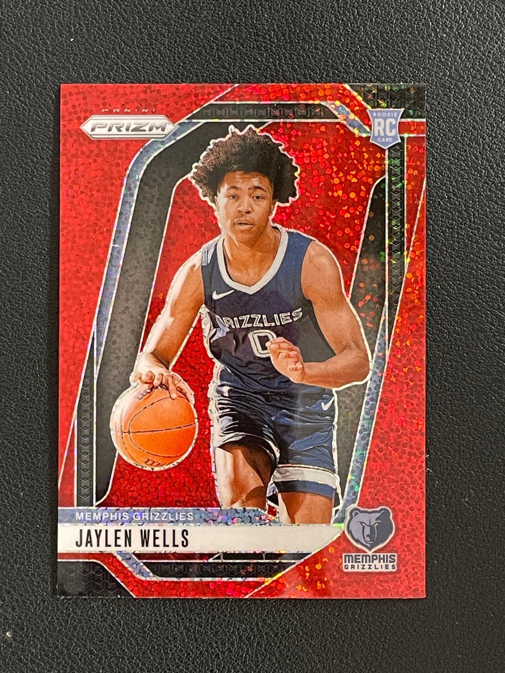 Jaylen Wells 2024-25 Panini Prizm RC Red Sparkle #239