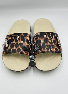 Croc Leopard Sandals Crocs Unisex-Adult Classic Animal Print Slide