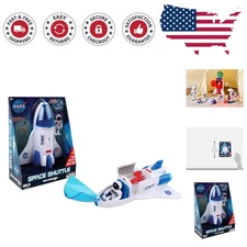 Space Adventure Series NASA Shuttle with Rolling Wheels & Astronaut Figure