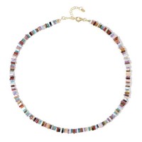 Cavill Silberhalskette 11,392Ct Vergoldet 925 Sterlingsilber Bunte Perlen