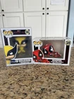Funko Pop! Marvel Deadpool #320 AND Deadpool Wolverine #1363 with Pop Protector