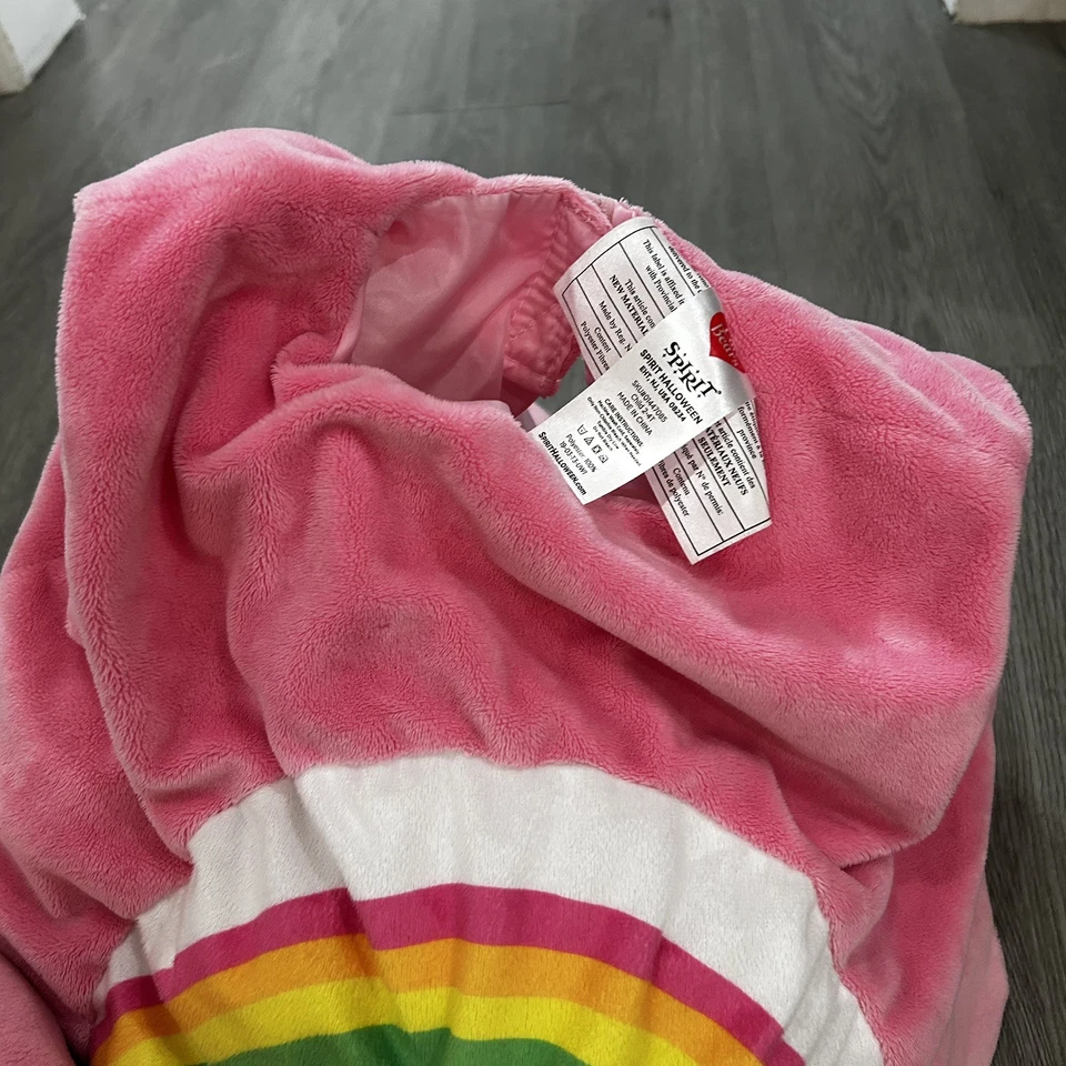 Care Bears Cheer Bear Rainbow Belly Plush Costume Toddler Size 2T-4T - Image 4 of 4