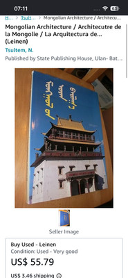 Mongolian Architecure Book Buch über die außergewöhnliche Architektur der Mongol