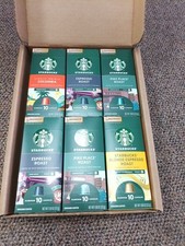 Starbucks by Nespresso Aluminum Capsules 6 Packs 60 Assorted