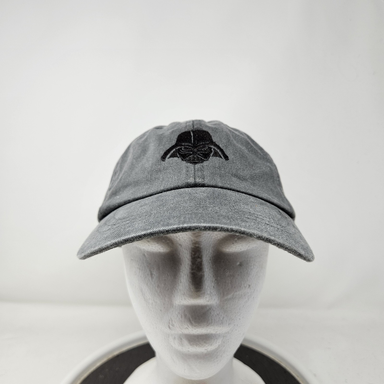 Star Wars Hat Cap Strap Back Gray Darth Vader Embroidered Mens Movie Sci-Fi