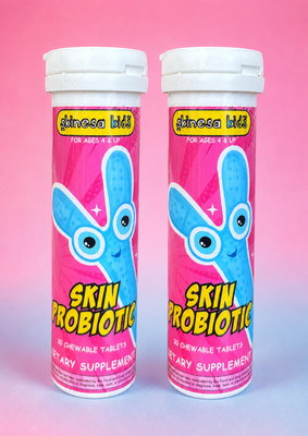 Skinesa KIDS #1 Skin Probiotic Chewable Tablets 60ct 2 Month Supply!