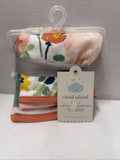 Cloud Island Baby Lightweight Washcloths 6-Pack 9x9 Inches