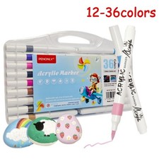 Acrylstifte 48 Farben Wasserfest für Stein G...