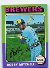 1975 Topps #468 Bobby Mitchell - Milwaukee Brewers **Set Break**