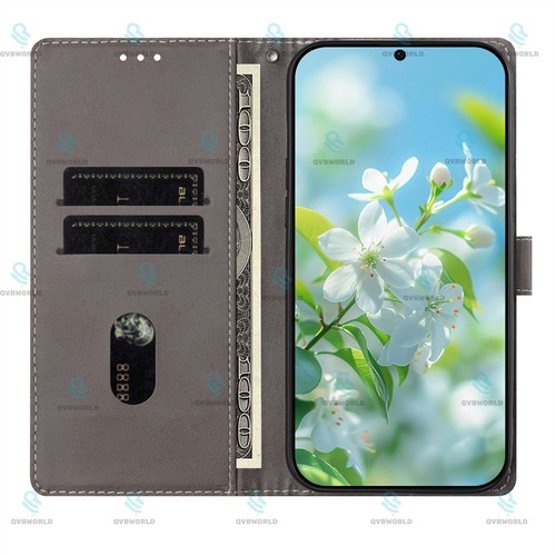 For Motorola E13 E32 E22 E20 Edge 60 50 40 30 PU Leather Wallet Case Phone Cover - Picture 12 of 22