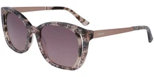 Bebe Women's Floral Cutaway Soft Square Sunglasses - BB7210