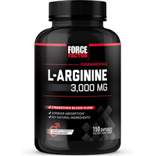 Force Factor L-Arginine 3000 MG, Extra Strength Nitric Oxide  Circulation Boost