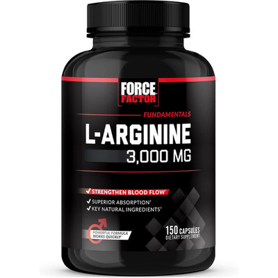 Force Factor L-Arginine 3000 MG, Extra Strength Nitric Oxide & Circulation Boost