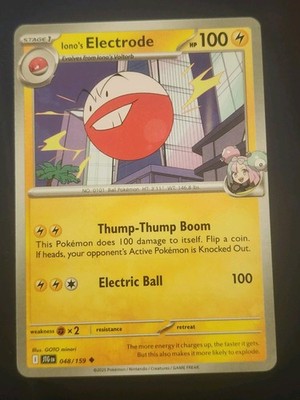 The Pokémon Company Iono's Electrode 048/159 Sv09 Uncommon Regular Eng 100HP