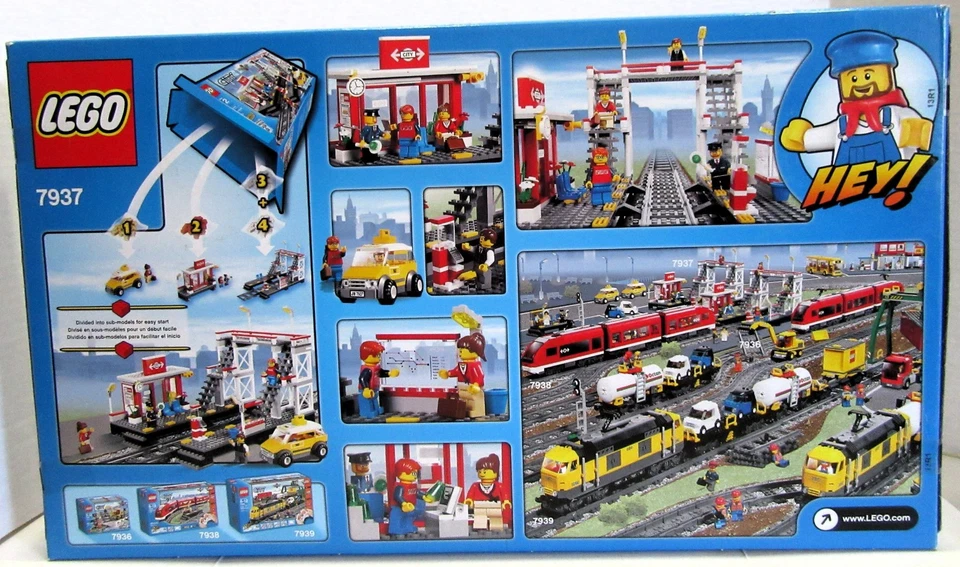 Lego CITY 7937 ~TRAIN STATION ~ Retired NEW SEALED Tracks Taxi Bridge Passengers - Image 2 of 4