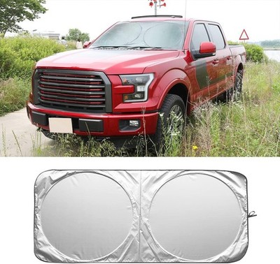 Foldable Windshield Sun Shade & Steering Wheel Sun Shield to Block UV Rays (X-La