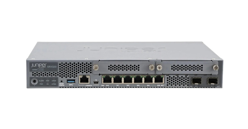 Juniper SRX320-POE 8-Port Gb POE+ Services Gateway Firewall w/ Power Adapter