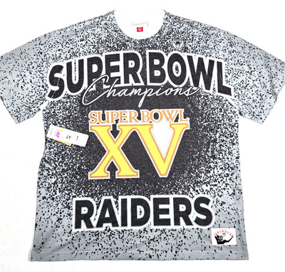Mitchell And Ness Throwback T-shirt Super Bowl 15 Raiders Eagles Size XL NWT