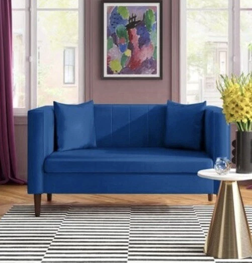 Loveseat azul Foto 4 de 4