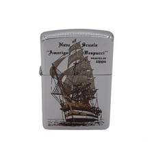 ZIPPO VINTAGE 1992 AMERIGO VESPUCCI NAVE SCUOLA CON CUSTODIA ORIGINALE USA