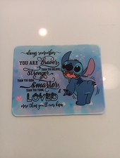 Stitch With Loving Quote Mouse Pad