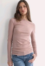 Everlane NWT Extra Long-Sleeve Boat Neck Tiss...
