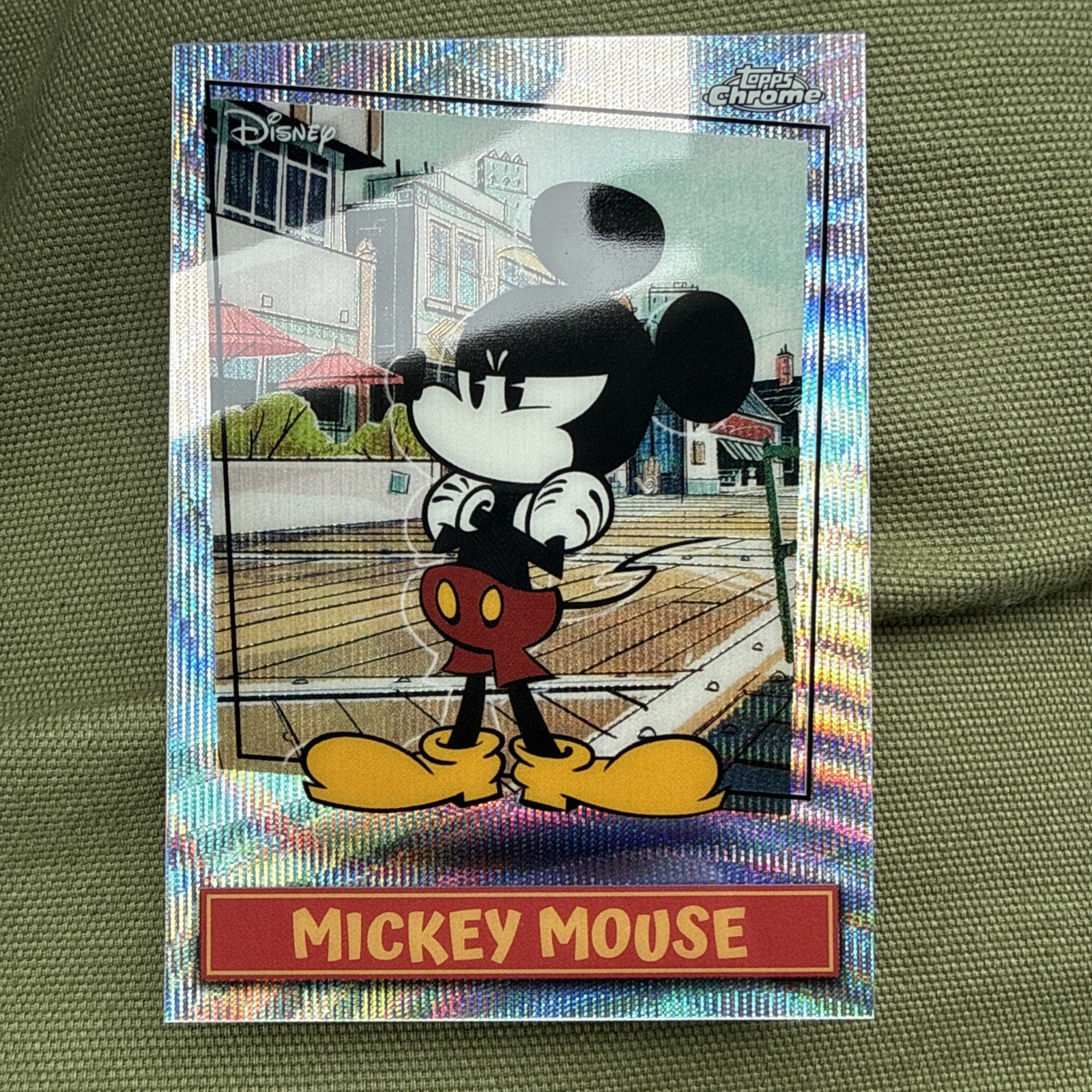 2026 Topps Chrome Disney Neon Mickey Mouse Shorts Short Rare CASE HIT! #MSSP-3